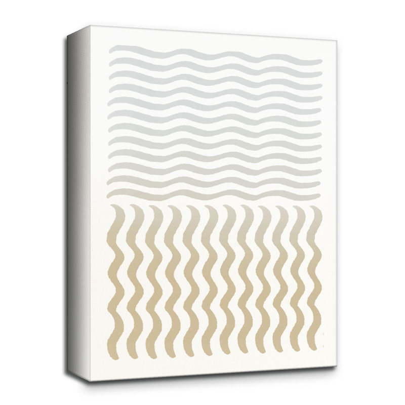 «Alvaro Abstract Neutral CLV» par ChiChi Decor, impression sur toile tendue, H 16 po x l 12 po x P 1,5 po
