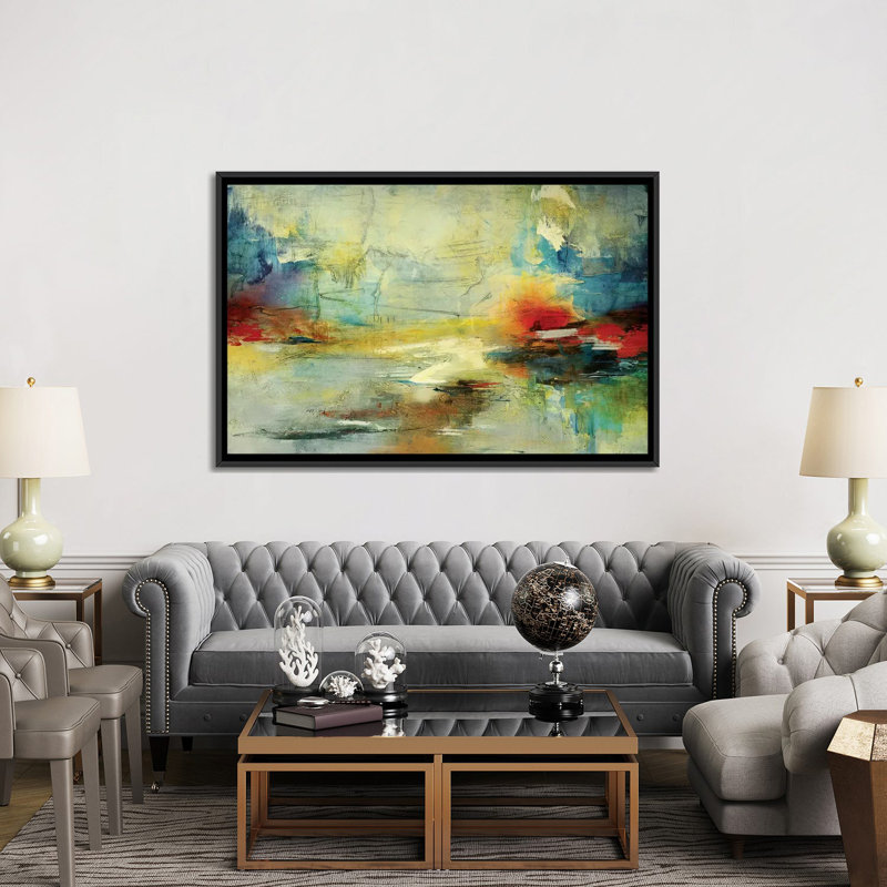 «Invierno», reproduction sur toile, H 40 po x l 60 po x P 1,5 po, Toile avec cadre noir