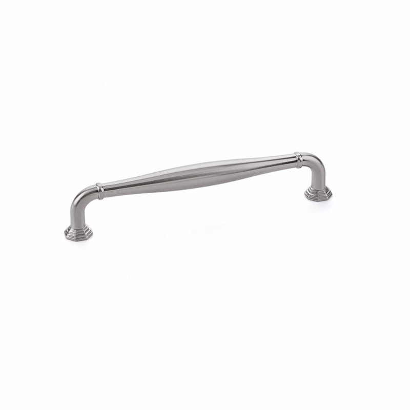 Emtek Blythe Cabinet Pull 6" cc, 8", Satin Nickel