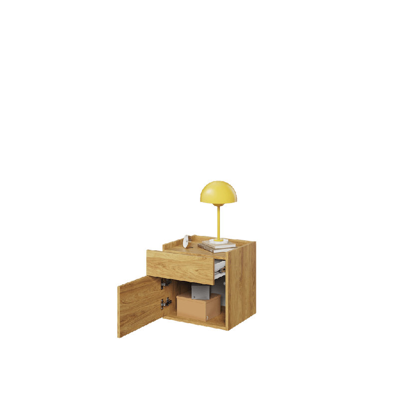 Aristizabal 45cm W Manufactured Wood Bedside Table