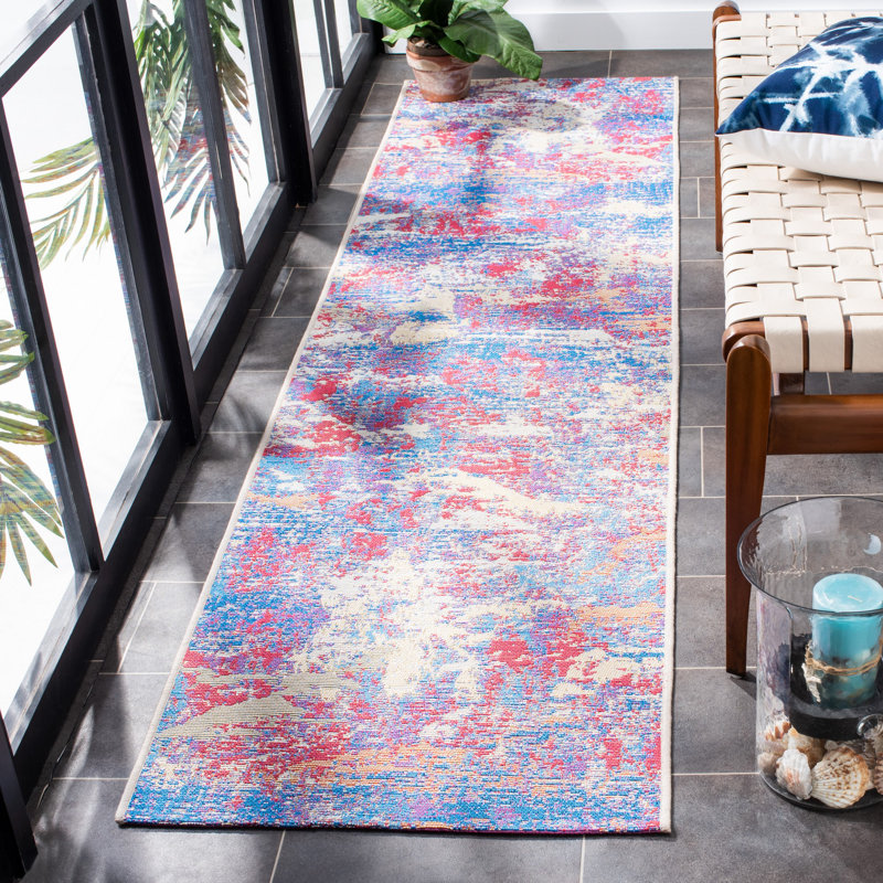 Tapis d'intérieur / extérieur abstrait Hutchings Performance, Tapis de couloir 2 pi x 8 pi