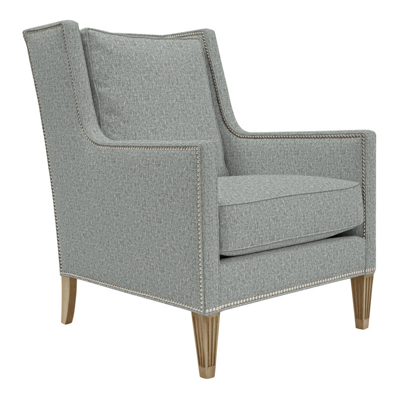 Alec Wingback Chair, Yes, Nadia Steam, Hampton