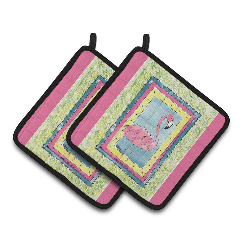 Cuisinier poignée east urban home flamant rose
