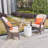 3-piece Patio Rattan Bistro Set With Coffee Table-1110852079