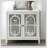 White Console Table with 2 Doors