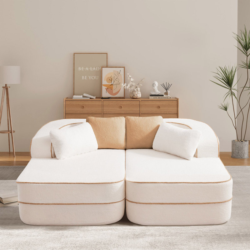 Canapé 77,2 "Teddy, Blanc