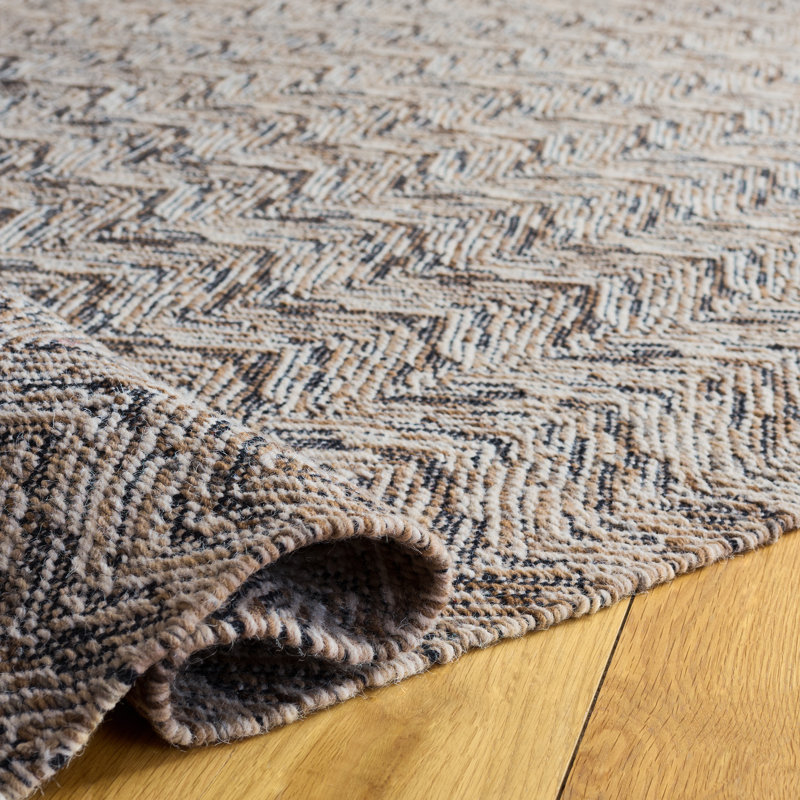 Tapis en laine à tissage plat Broadbelt, Rectangle de 5 pi x 8 pi