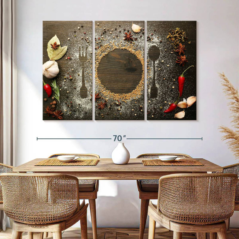 Yarlin Dinnerware Outlines, 42" H x 65" W