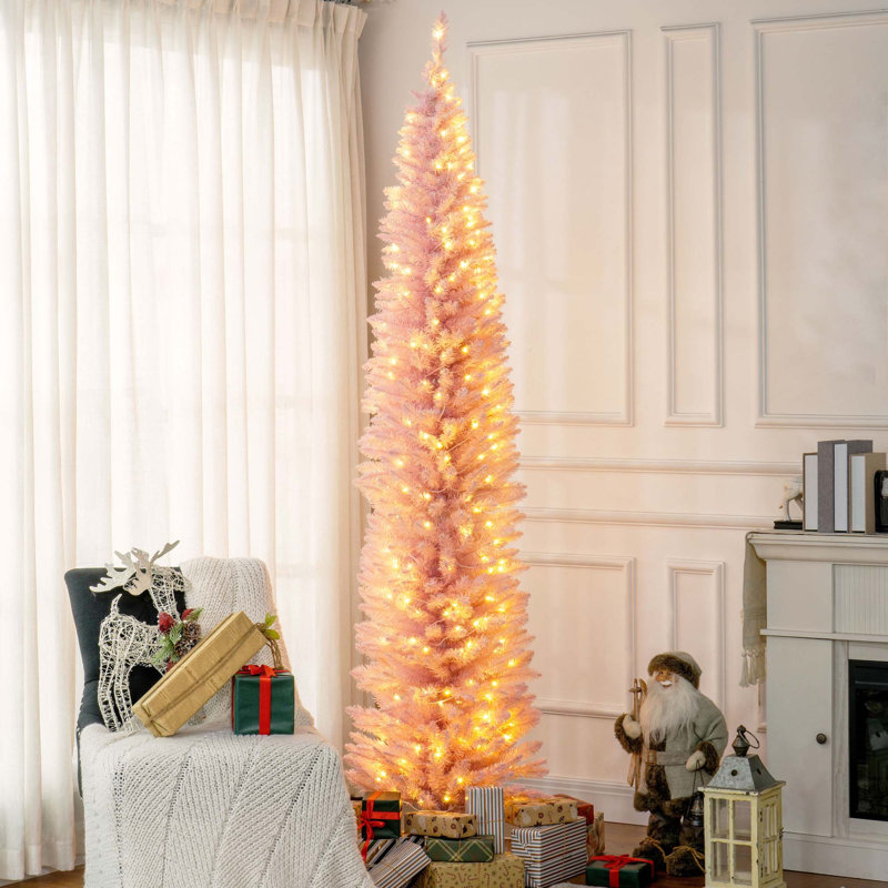 Arbre de Noël artificiel 8 pi avec 618 branches et un pied en plastique