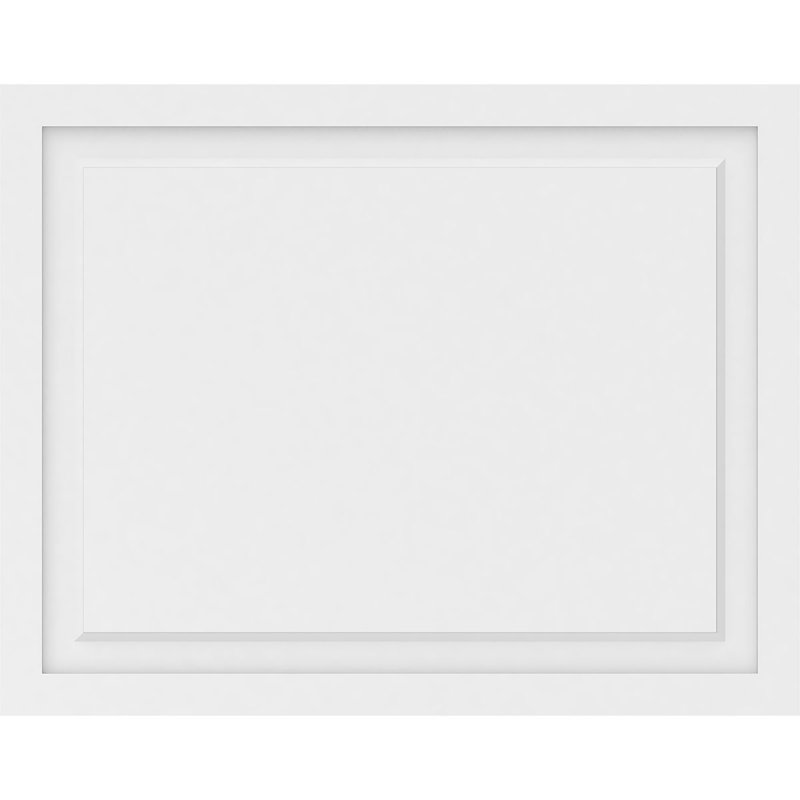 Panneau mural Harrison 3D en blanc, H 30 po x l 38 po x P 0,63 po