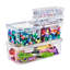 Ensemble de rangement Sorbus avec couvercles sécurisés - bacs en plastique empilables transparents - paquet de 12-1154991969