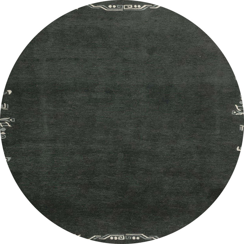 Tapis abstrait moderne 3580, Rond 8 pi