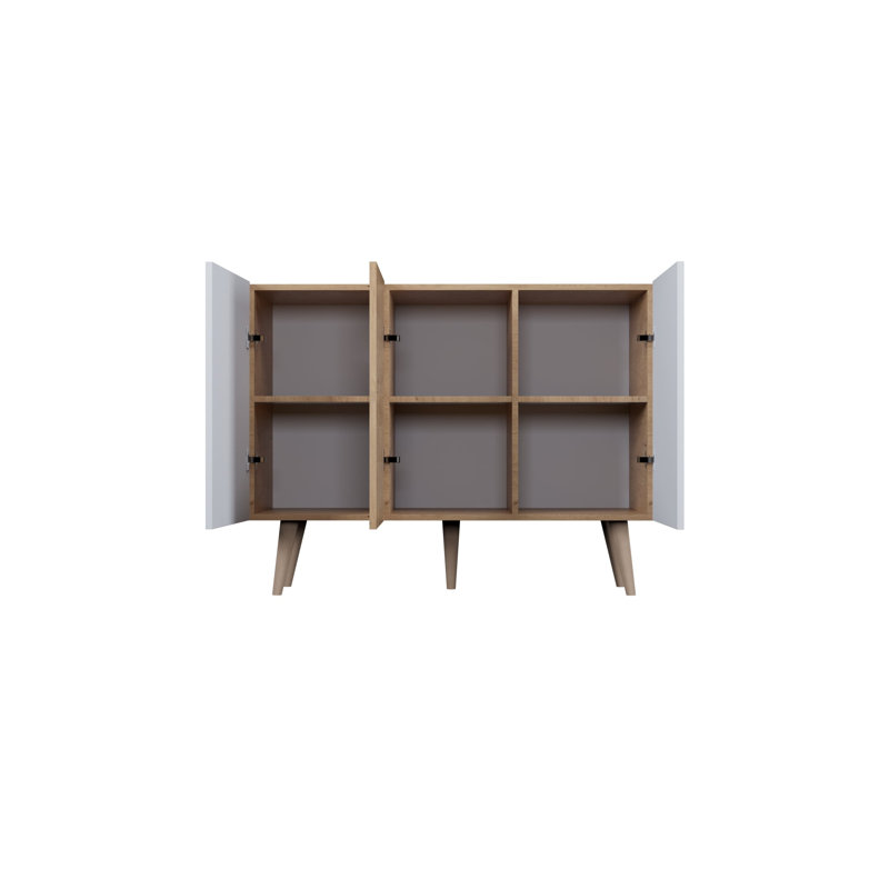 Kaylani 120cm Sideboard, Artisan Oak/White
