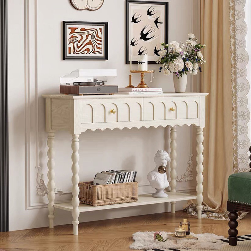 Console 39,37 po Vintage, H 37,4 po x l 39,37 po x P 11,81 po
