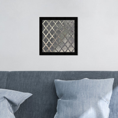 Motif marocain abstrait gris par Oliver Gal - reproduction