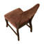 Chaises d'appoint rembourrées modernes en chenille rouille, 2 pièces pour salle à manger, 2 chaises couleur cadre brun, bois