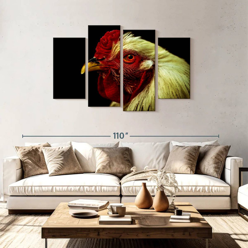 Brampt Chicken Head, 48" H x 75" W