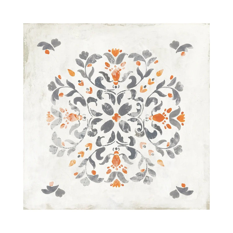 Moroccan Coral I by Tom Reeves - Wrapped Canvas Painting, 93.98 cm H x 93.98 cm W x 3.175 cm D