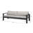 Mikel 84" Aluminum Patio Sofa with Light Gray Cushions