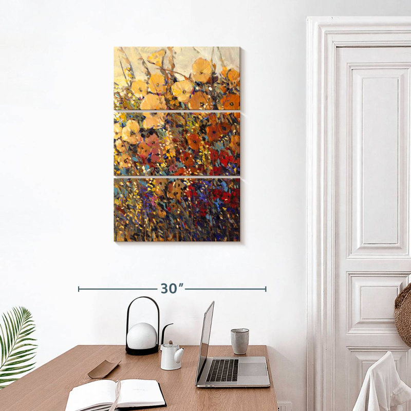 Harnek, fleurs lumineuses et audacieuses II, H 32 po x l 20 po