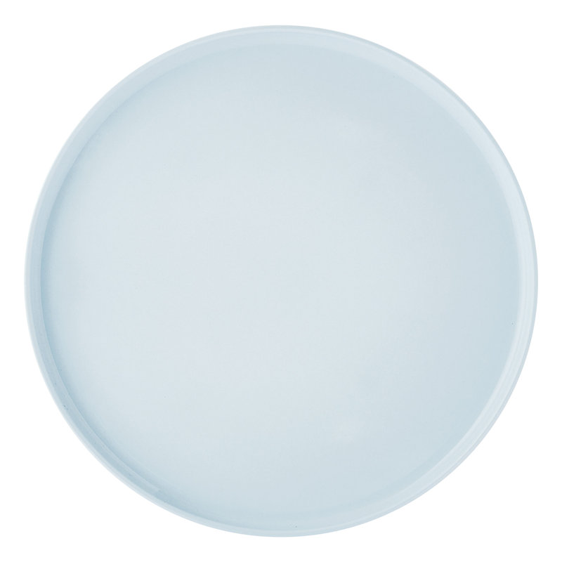 Misty Blue and White Porcelain 12-Piece Dinnerware Set, Service for 4