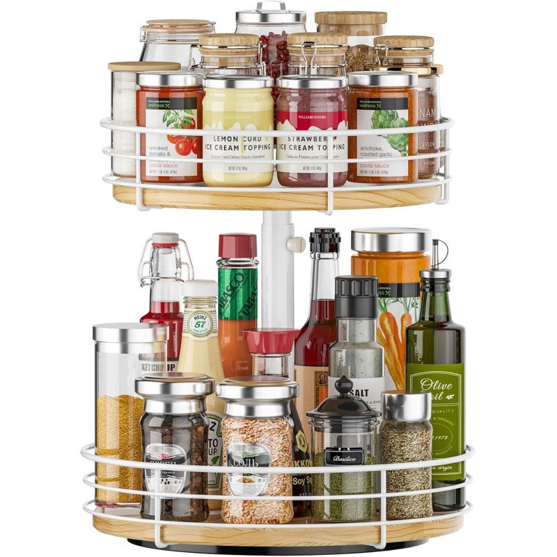 Rotating Spice Rack Storage Container