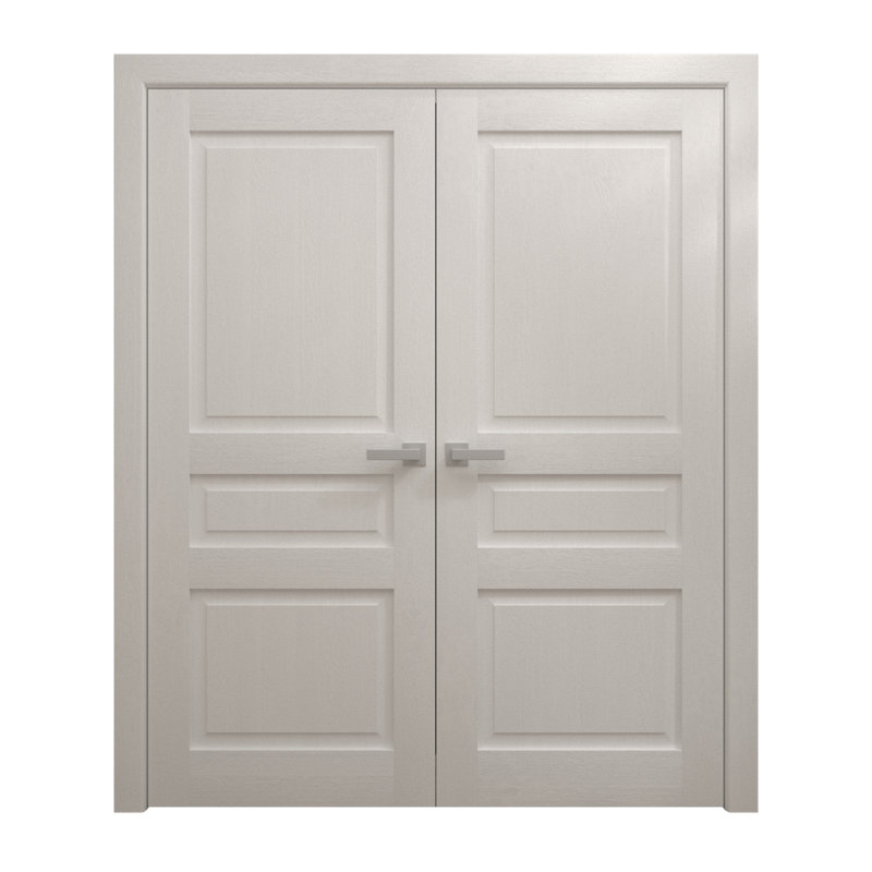 Portes doubles intérieures intérieures | Ego 5012 | Cadre de panneau intérieur en bois massif | Portes modernes pour placard