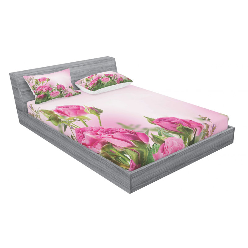 Microfiber Floral Sheet Set