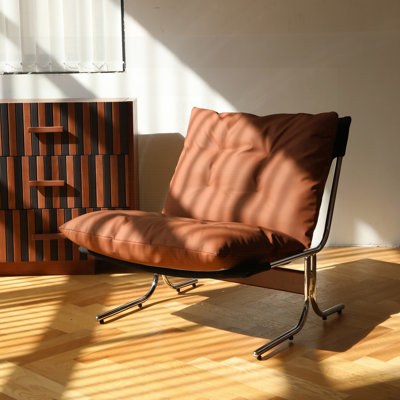 Modern Sharyn with Metal Chrome Frame, Upholstered Soft Cushion for Comfortable Seating in Home Office, Bedroom, or Dining Room.