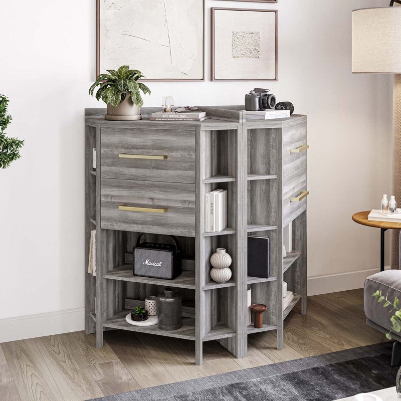 Madelin 1 - Drawer Corner Accent Chest 45'' H