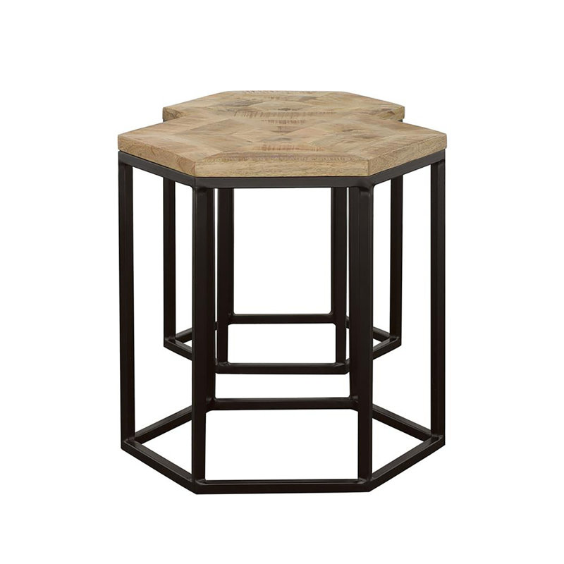 Ensemble de 2 tables gigognes