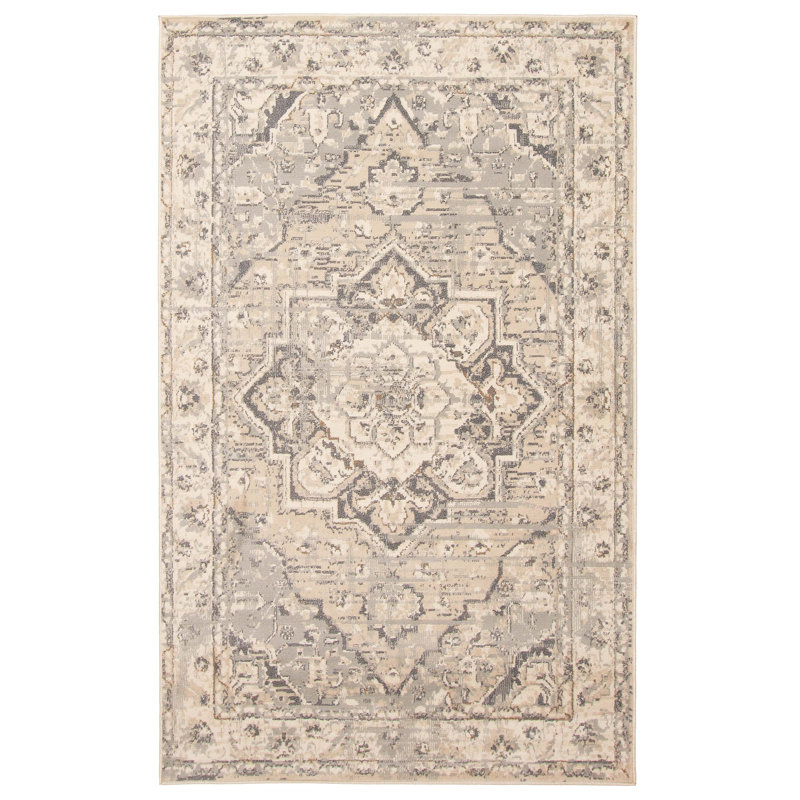 Bertolino Grey Rug, Rectangle 5' x 8'