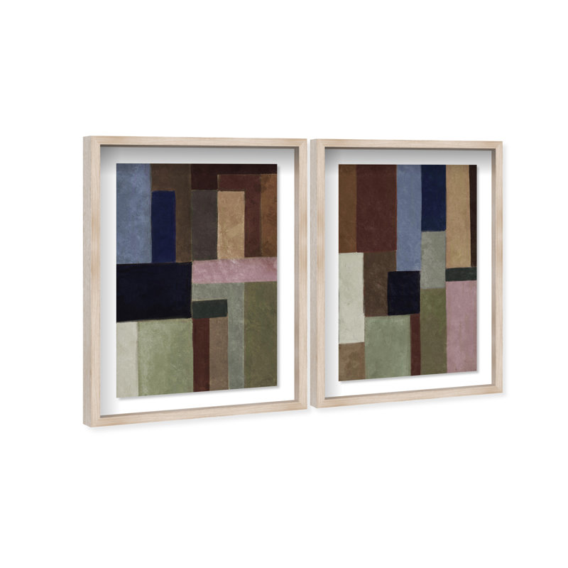 The Perfect Fit Set Set by Oliver Gal, 16.5" H x 11.5" W, Natural Oak Shadowbox