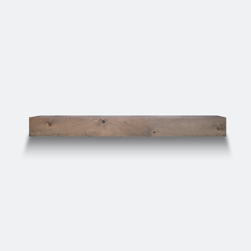 Croll Modern Fireplace Mantel, Aged Barrel, 60"