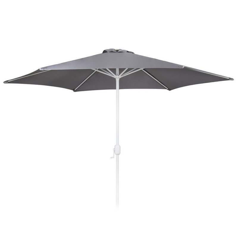 Huckleberry 350cm Market Parasol, White, White