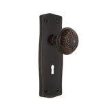 Prairie Plate with Decorative Keyhole and Egg & Dart Door Knob