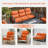 Deb Outdoor Patio Crescent Shape 6" Thick Seat & Back Furniture Cushion Set With Removable Cover-1700542435-1705623975-1706529235