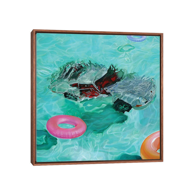 « Save the car » par Marcello Petisci-impression, Pas de tapis, H 18 po x l 18 po x 1,5 po, Toile classique avec cadre brun