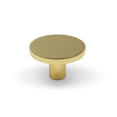 Polished Brass Disc Knobs