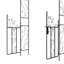 Arche de jardin en métal de 7,5 pi avec barrière Outsunny