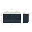 Meuble-lavabo double autoportant 66 po avec plateau en quartz Abell-94003776