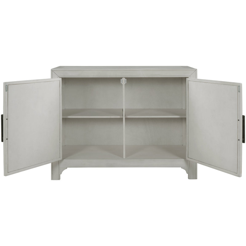 Console à armoires modernes Ladzi, Gris clair