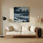 Coastal Winter Shore, art mural gris en métal-1711654356
