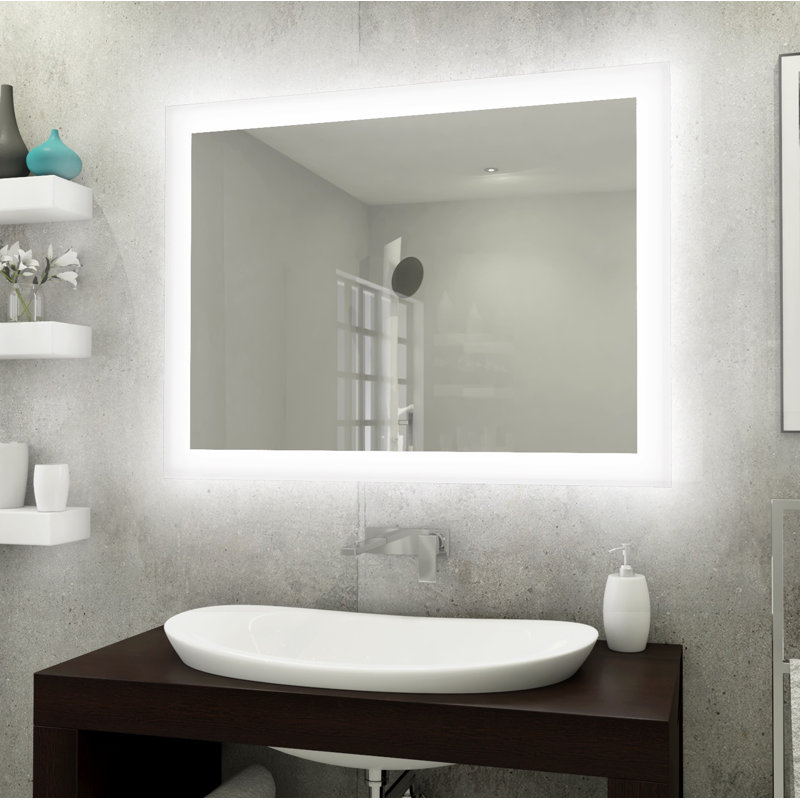 Éclairage à DEL rétroéclairé Miroir 36 po x 36 po 6000K