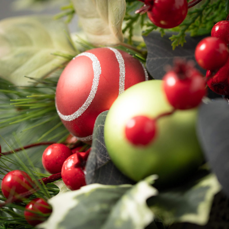 Multicolore 15 ", boule de feuillage artificiel de Noël