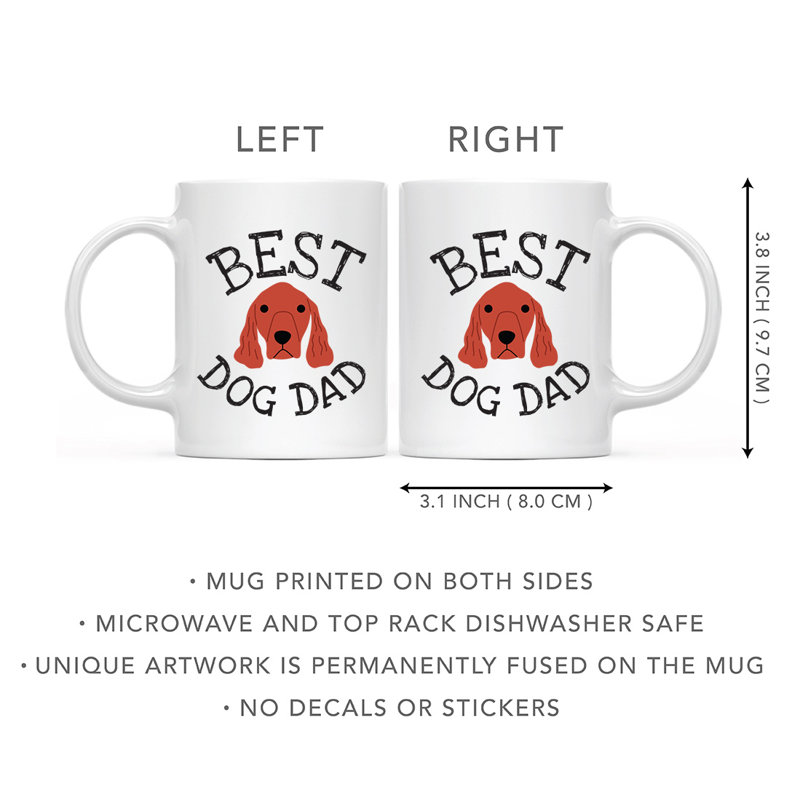 Tasse à café Best Dog Dad, Setter irlandais