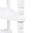 3 Tier Milk White Corner Table, 33.8'', Solid Wood Legs For Performance Table With Compact Spaces - 33.8'' Triangle End Living Room, Bedroom, Bathroom, Corridor, Balcony Quick Installation Steps-1713070186