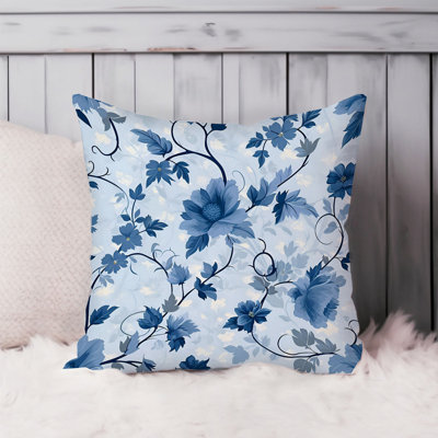 Floral Blue Flower Pattern II Cottage & Cottagecore