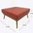 Rectangle Upholstered Fabric Ottoman