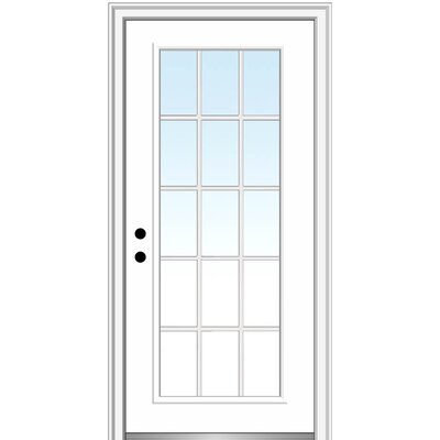 Internal Grilles Primed Fiberglass Prehung Front Entry Doors -  Verona Home Design, ZZ365516R